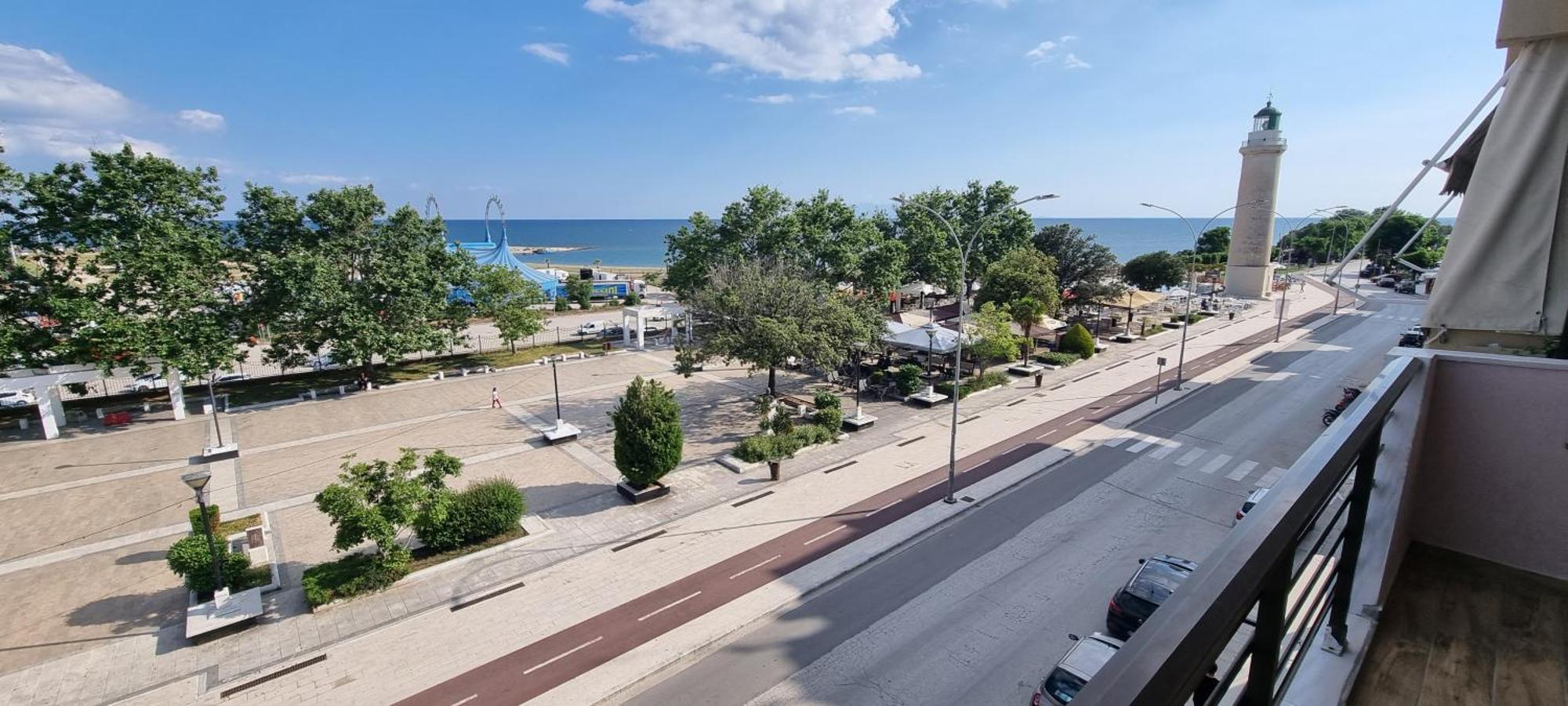 Amazing Sea View Apartment In The City Center! アレクサンドルポリス エクステリア 写真